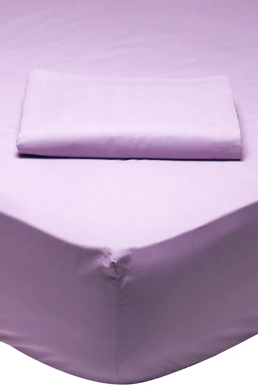 DAS HOME Das home σεντόνι μονό με λάστιχο "1009 Colour Best" 100 x 200 + 35 cm - 422410031009 Λιλά