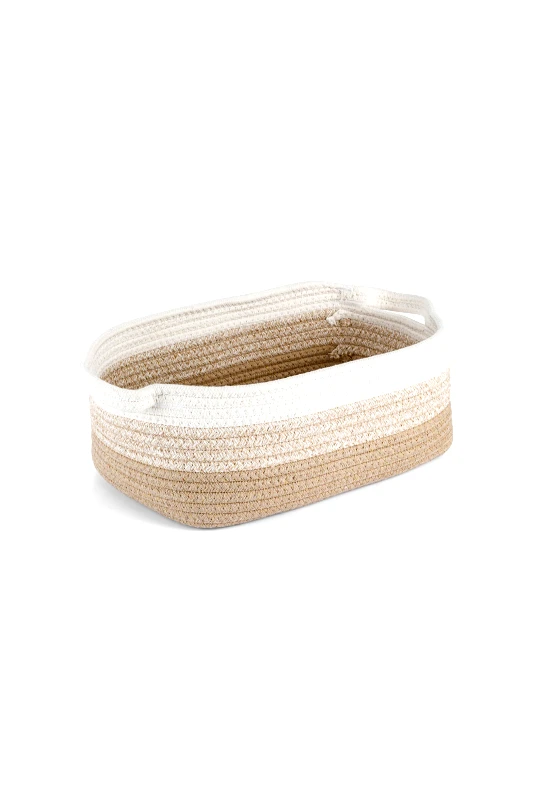 COINCASA Coincasa διακοσμητικό χειροποίητο καλάθι 13 x 33 x 23 cm - 007249715 Μπεζ