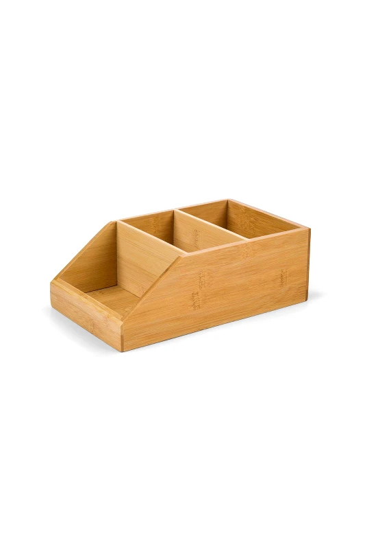 COINCASA Coincasa κουτί οργάνωσης από ξύλο bamboo 25,4 x 15,2 x 8,9 cm - 007357079 Καφέ Ανοιχτό