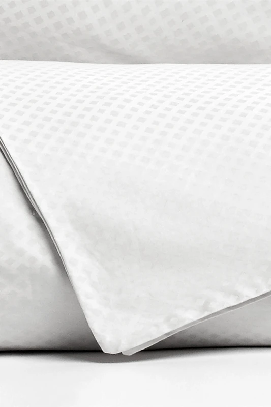COINCASA Coincasa παπλωματοθήκη με γεωμετρικό σχέδιο 220 x 240 cm - 006533076 Λευκό