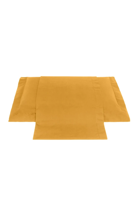 COINCASA Coincasa σεντόνι υπέρδιπλο μονόχρωμο "Zefiro" 200 x 280 cm - 007080657 Μουσταρδί