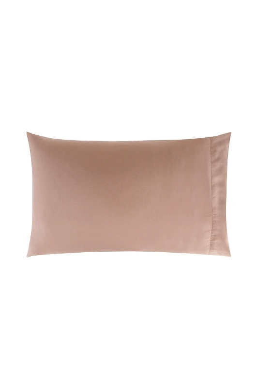 COINCASA Coincasa βαμβακερή μαξιλαροθήκη μονόχρωμη 80 x 50 cm - 007218631 Ροζ