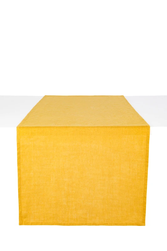 COINCASA Coincasa ράνερ μονόχρωμο "Linen Joy" 40 χ 150 cm - 007219353 Μουσταρδί