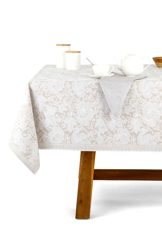 COINCASA Coincasa τραπεζομάντηλο με all-over print 160 x 350 cm - 007232333 Λευκό