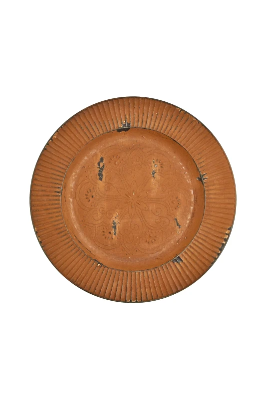 COINCASA Coincasa σουπλά πλαστικό φαγητού με εφέ αντίκας 33 cm - 007446024 Χρυσό