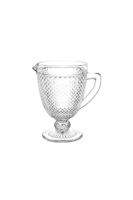 COINCASA Coincasa γυάλινη κανάτα με diamond-cut effect 1L 20 x 15 cm - 007447392 Διάφανο