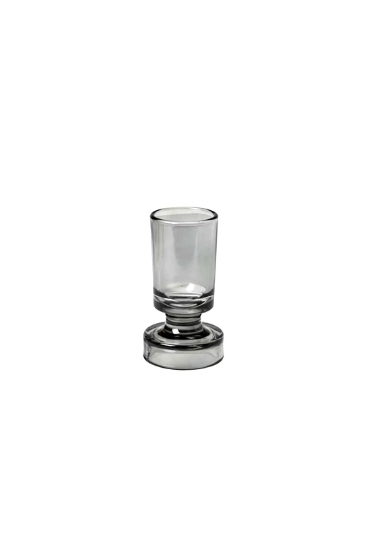 BROSTE COPENHAGEN Broste Copenhagen διακοσμητικό γυάλινο βάζο χώρου μονόχρωμο "Petra" 6,6 x 10 cm - 14498112 Γκρι