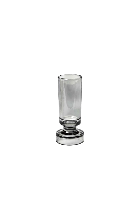 BROSTE COPENHAGEN Broste Copenhagen διακοσμητικό γυάλινο βάζο χώρου μονόχρωμο "Petra" 6,6 x 14 cm - 14498113 Γκρι