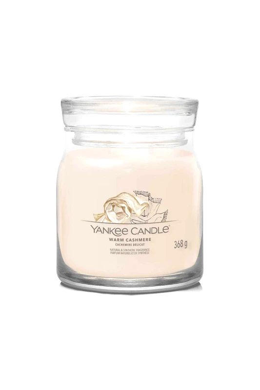 YANKEE CANDLE Yankee Candle αρωματικό κερί signature σε γυάλινο δοχείο medium "Warm cashmere" - 1701390E
