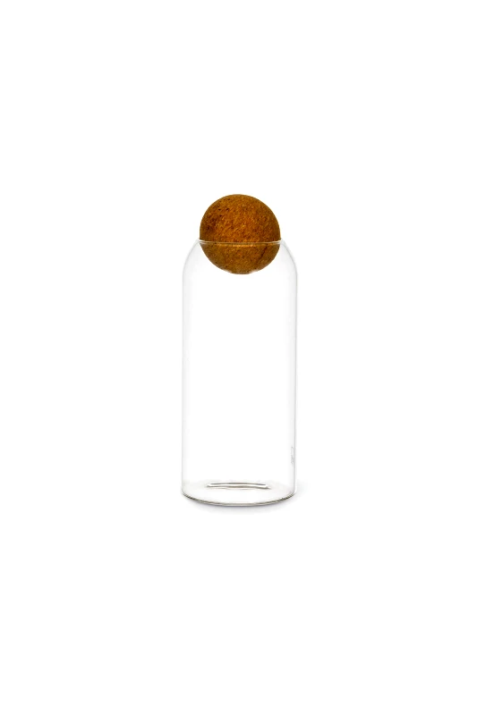 COINCASA Coincasa διάφανη κανάτα γυάλινη με καπάκι από φελλό 24 cm - 007368842 Διάφανο