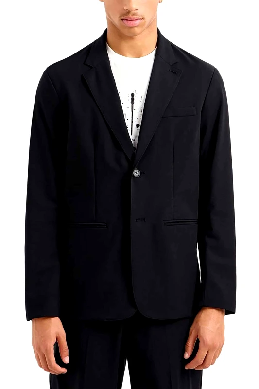 ARMANI EXCHANGE Armani Exchange ανδρικό σακάκι μονόχρωμο Regular Fit - XM000131AF10897 Μαύρο
