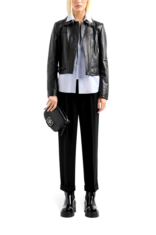 ARMANI EXCHANGE Armani Exchange γυναικείο παντελόνι μονόχρωμο - 6DYP10YN9JZ Μαύρο