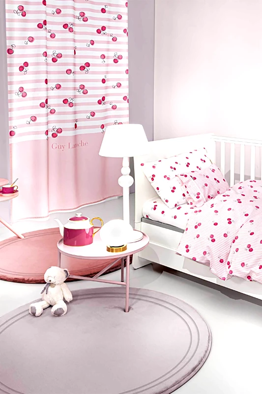 GUY LAROCHE Guy Laroche σετ βρεφικά σεντόνια με μαξιλαροθήκη "Letters Pink" (3 τεμάχια) - 1110092224144