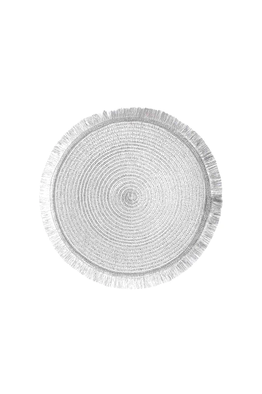 DOMUS HOMUS DOMUS HOMUS στρογγυλό σουπλά 38 cm ασημί - 20-27-890