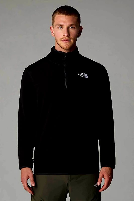 THE NORTH FACE The North Face ανδρική fleece μπλούζα με φερμουάρ 1/2 ''M 100 Glacier '' - NF0A855W4H01 Μαύρο