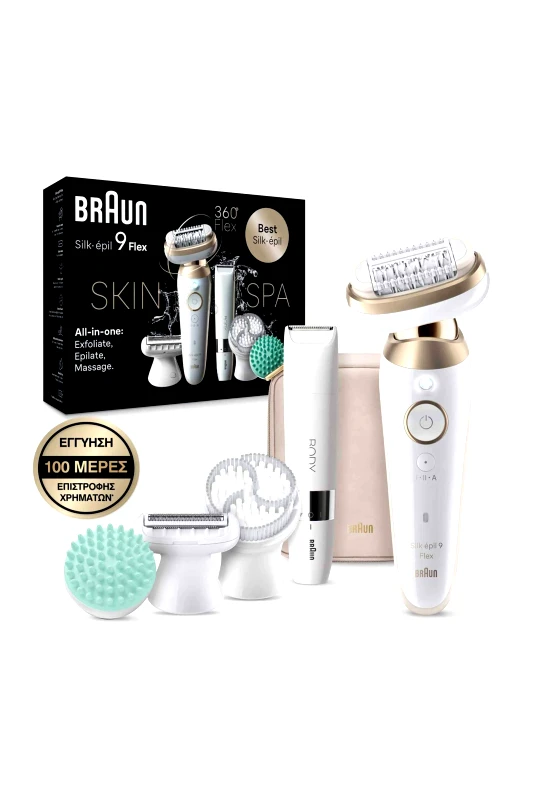 BRAUN Braun αποτριχωτική μηχανή Silk-Epil 9 Flex Beauty Set - SES9-481/3D