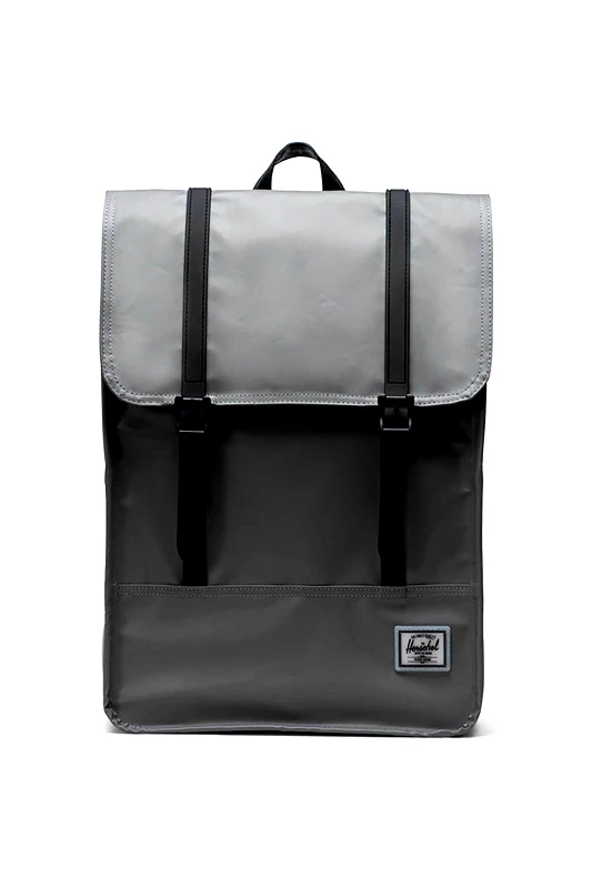 HERSCHEL Herschel unisex backpack αδιάβροχο με contrast logo patch "Survey™" 17,5 L - 66UBWR00026 Γκρι
