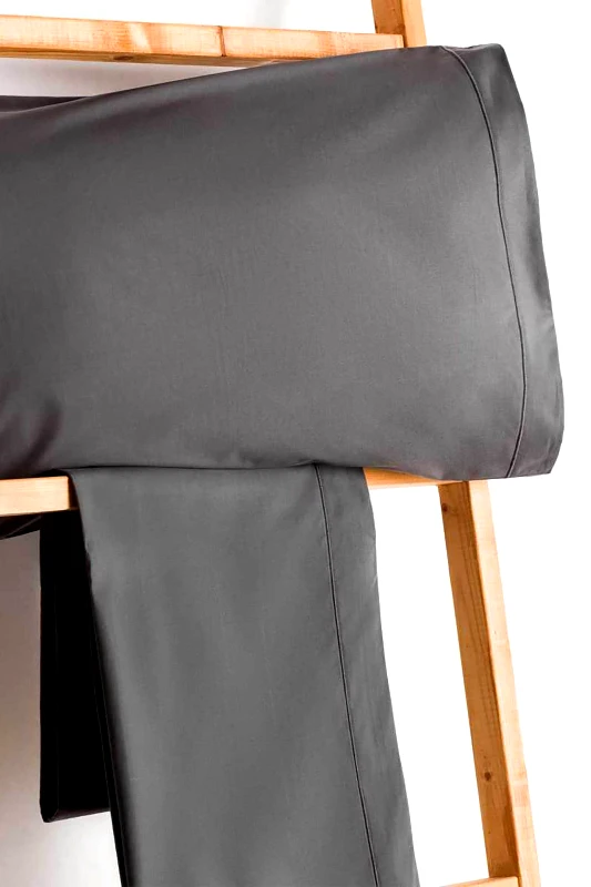 VESTA Vesta σεντόνι μονό πλακέ με λάστιχο μονόχρωμο "Synthesis-502" 100 x 200 + 30 cm - 000002753 Ανθρακί