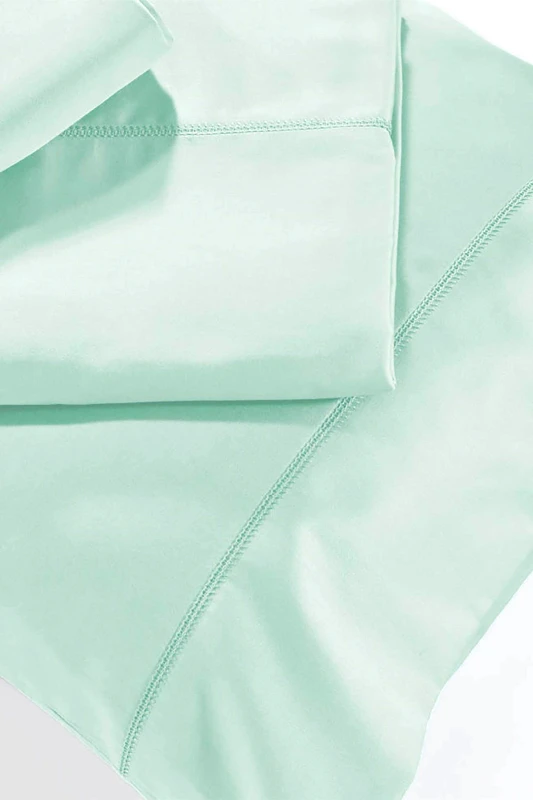 DOWN TOWN HOME DOWN TOWN Home σετ μαξιλαροθήκες φυγούρας με ανάγλυφη ραφή "Oxford 250/13 Aqua" 2 x 52 x 75 + 3 cm - 42-0420