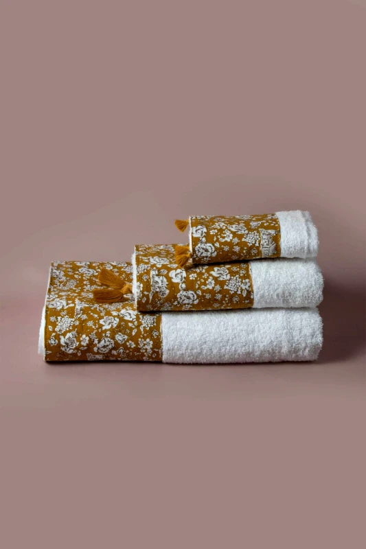 WHITE FABRIC White Fabric χειροποιήτη πετσέτα σώματος 70 x 140 cm "Hedy" - 8000762