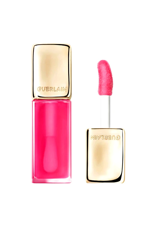 GUERLAIN Guerlain Kisskiss Bee Glow Oil 92% Natural-Origin Honey Tint Lip Oil - G044111 458 Pop Rose Glow