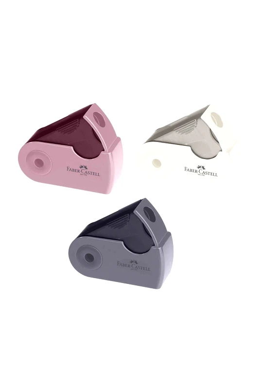 FABER-CASTELL Faber-Castell ξύστρα σε διάφορα χρώματα "Sleeve" ροζέ shadow/ γκρι/ coconut - 077182734
