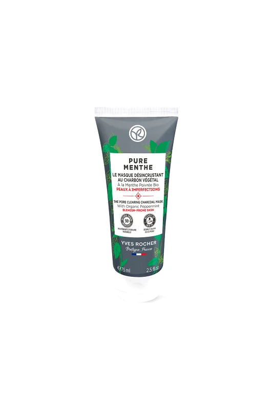 YVES ROCHER Yves Rocher Pure Menthe Pore Clear Charcoal Mask 75 ml - 97082