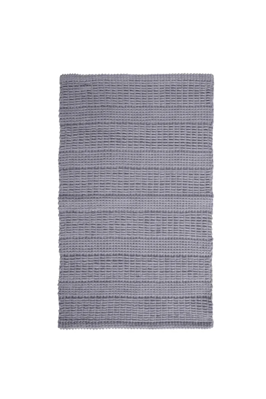 NEF-NEF HOMEWARE NEF-NEF χαλάκι μπάνιου απορροφητικό μονόχρωμο "Delight" 50 x 80 cm - 034260 Γκρι