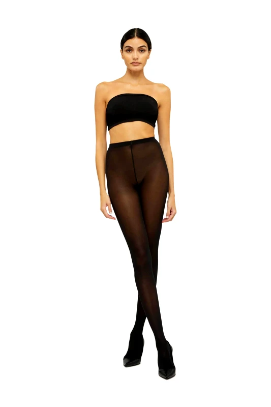 WOLFORD Wolford γυναικείο καλσόν μονόχρωμο με ματ τελείωμα - 10687 Μαύρο