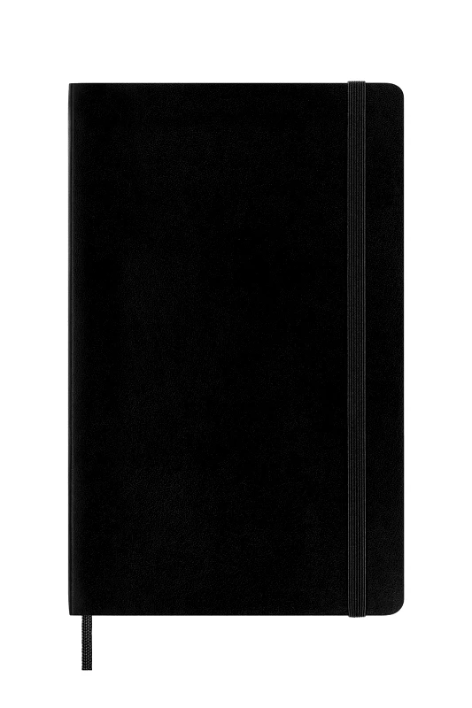 MOLESKINE Moleskine σημειωματάριο μονόχρωμο "Classic Notebook Ruled Large" Μαύρο - QP616
