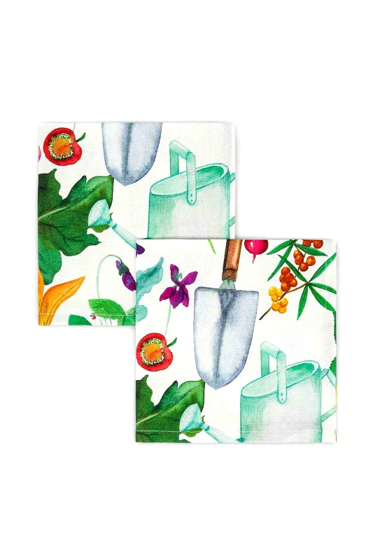COINCASA Coincasa σετ πετσέτες φαγητού με vegetables print 2 x 42 x 42 cm - 007409119 Πολύχρωμο