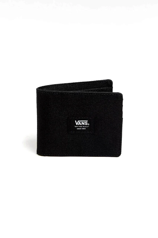 VANS Vans unisex πορτοφόλι με logo print "Roats Bifold" - VN000F0CBLK1 Μαύρο