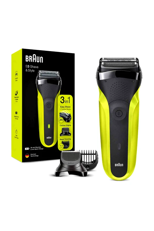 BRAUN Braun ξυριστική μηχανή + σετ περιποίησης γενειάδας S3 Save & Style - 300BT/VTG