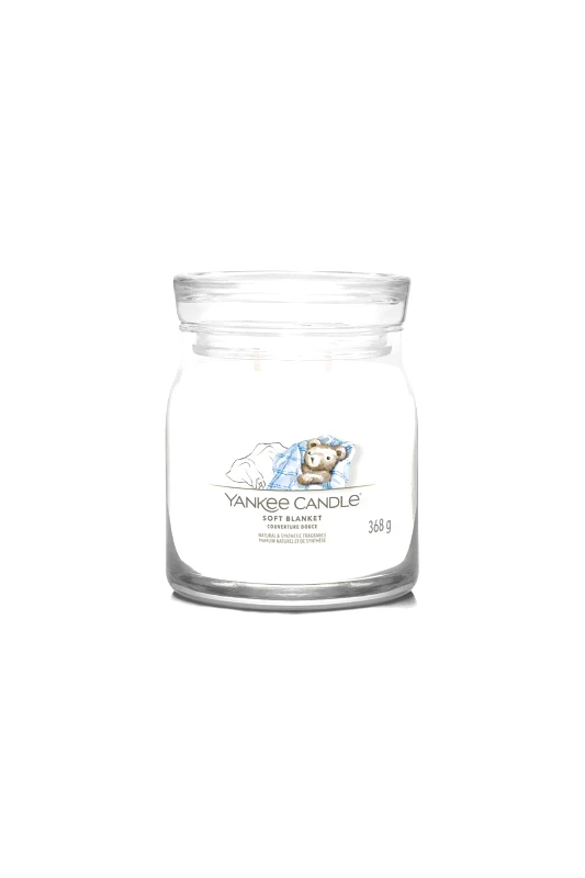 YANKEE CANDLE Yankee Candle αρωματικό κερί σε γυάλινο δοχείο medium "Signature Soft Blanket" - 1701387E