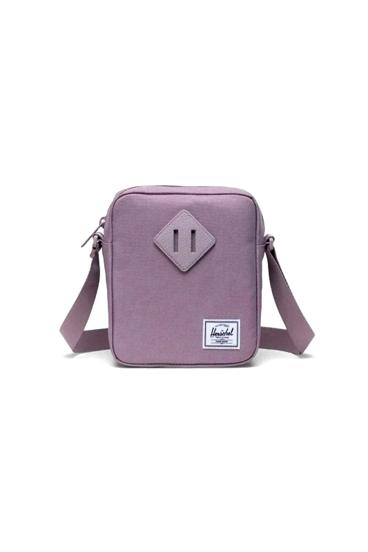 HERSCHEL Herschel unisex τσάντα crossbody μονόχρωμη με contrast logo patch "Heritage™" 2,6 L - 66UBCL01446 Λιλά