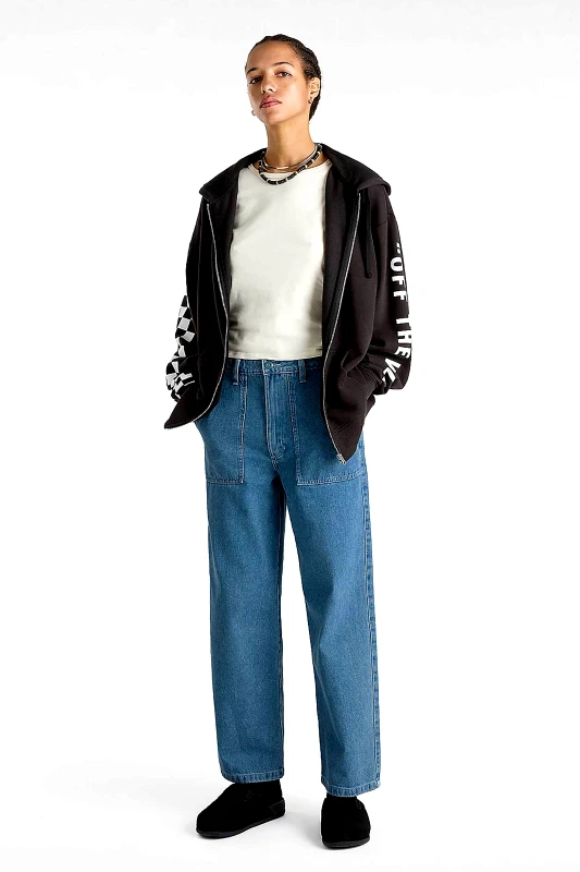VANS Vans γυναικείο τζιν παντελόνι Wide Leg ''Union'' - VN000HGC7W61 Denim Blue