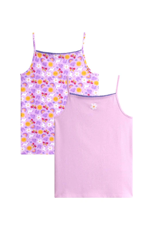 DPAM DPAM σετ παιδικά φανελάκια "Purple Daisy" - 352633 Λιλά