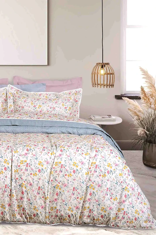 DAS HOME Das Home κουβερλί υπέρδιπλο με all-over floral print "PRESTIGE 1681" 220 x 240 cm - 402005201681 Μπεζ