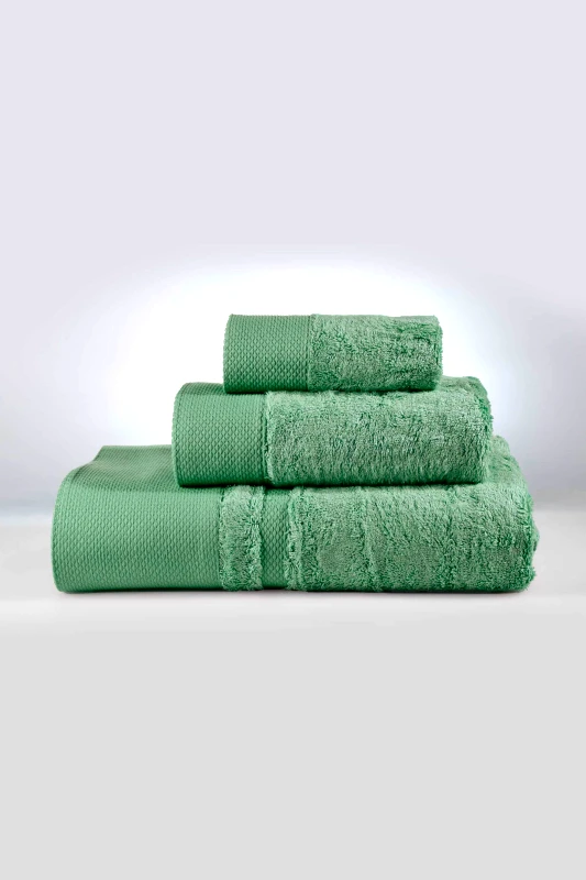 DOWN TOWN HOME DOWN TOWN Home σετ πετσέτες μπάνιου "New Rosa Green" (3 τεμάχια) - 61-1017