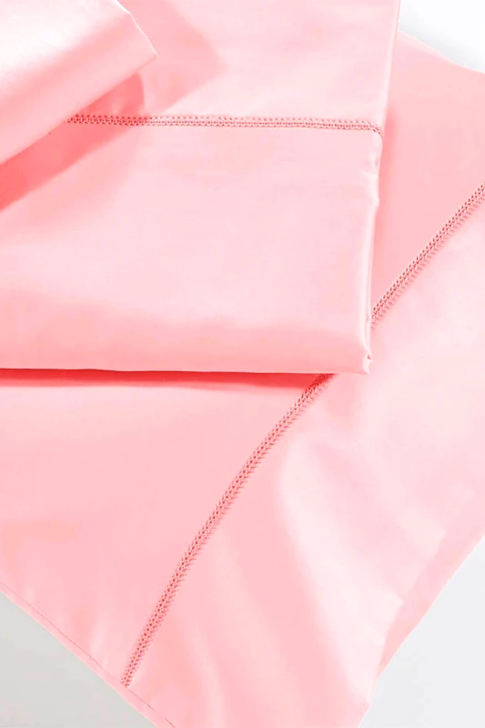 DOWN TOWN HOME DOWN TOWN Home σετ σεντόνια ημίδιπλα με μαξιλαρωθήκες "250/18 Pink" (4 τεμάχια) - 17-0126