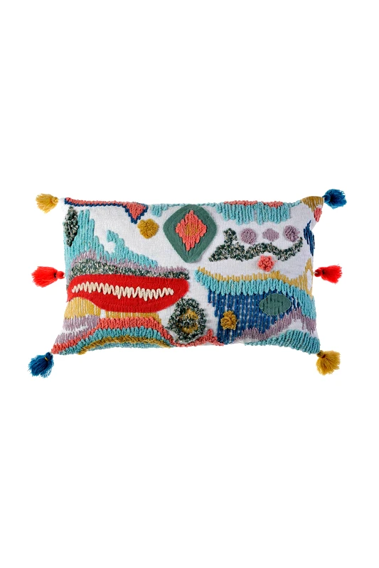 DOWN TOWN HOME DOWN TOWN Home διακοσμητική μαξιλαροθήκη "Ethnic Ecru" 30 x 50 cm - 71-0593