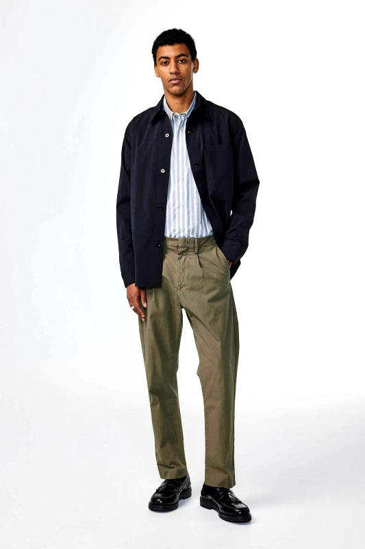 NN.07 NN.07 ανδρικό chino παντελόνι Regular Tapered Fit "Bill" - 2411080106 Χακί