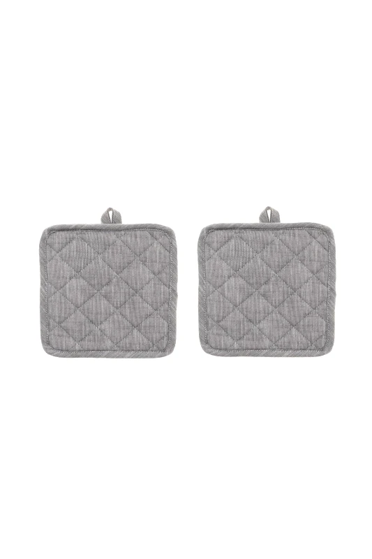 COINCASA Σετ γκρι πιάστρες κουζίνας 18 x 18 cm ( 2 τεμάχια) Coincasa - 000495322 Γκρι