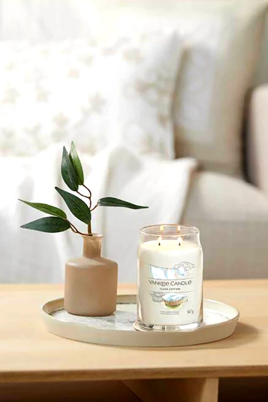 YANKEE CANDLE Yankee Candle αρωματικό κερί σε γυάλινο δοχείο large "Signature Clean Cotton" - 1630644E
