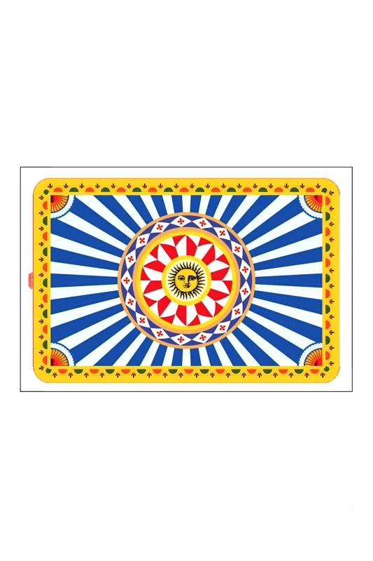MORONI GOMMA Moroni Gomma σουπλά με all-over print "Sun" 30 x 44 cm - SESSICSOLE