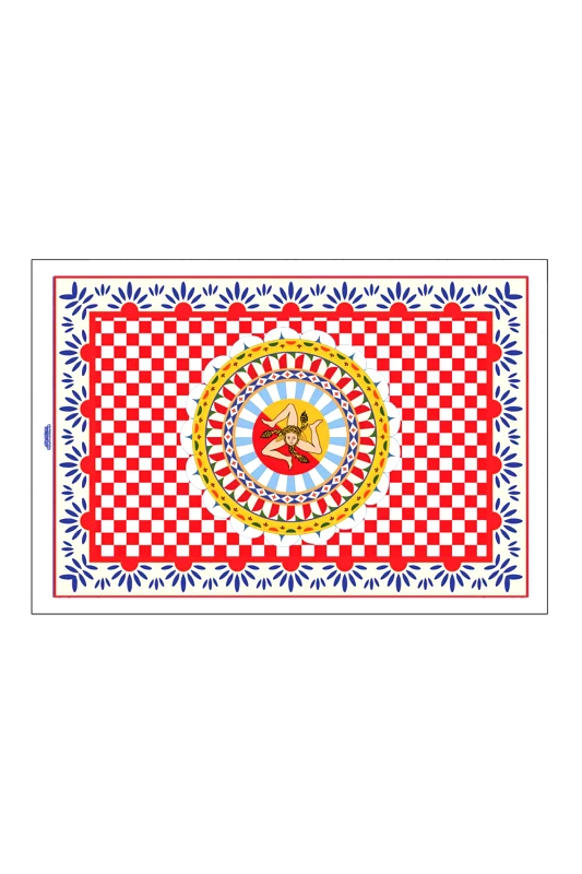 MORONI GOMMA Moroni Gomma σουπλά με all-over print "Trinacria" 30 x 44 cm - SESSICTRINA