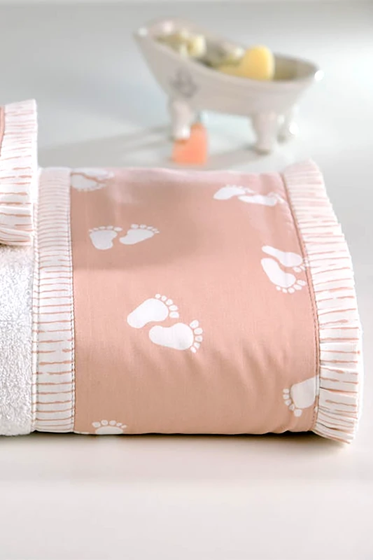 DOWN TOWN HOME DOWN TOWN Home παιδική πετσέτα προσώπου με φάσα με σχέδιο "688" 50 x 90 cm - 61-0565