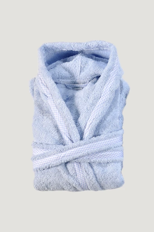 DOWN TOWN HOME DOWN TOWN Home παιδικό μπουρνούζι με καρό λεπτομέρεια (6-8 ετών) - 25-0121