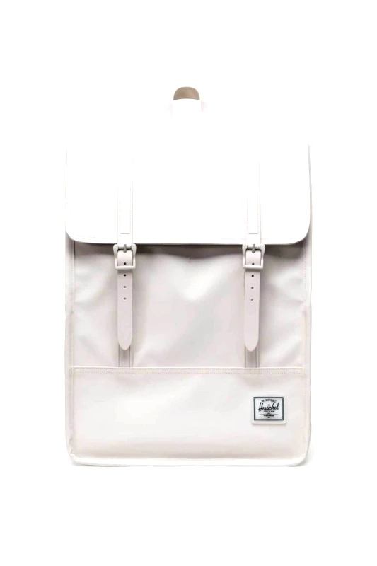 HERSCHEL Herschel unisex backpack αδιάβροχο με contrast logo patch "Survey™" 17,5 L - 66UBWR00097 Κρέμ