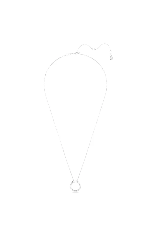 SWAROVSKI Swarovski γυναικείο μενταγιόν, pavé, λευκό, επιμετάλλωση ροδίου "Dextera" - 5692737